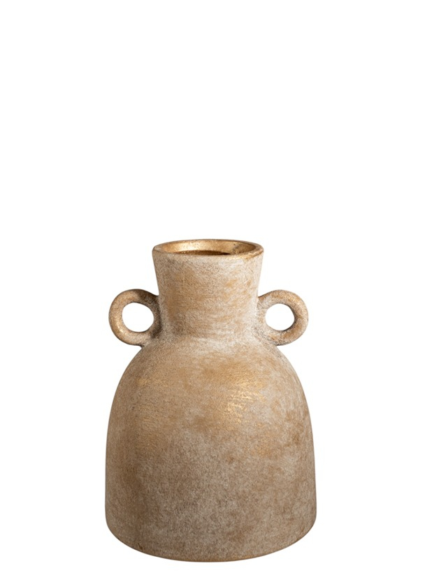 ΒΑΖΟ ΚΕΡΑΜΙΚΟ ΜΕ ΧΕΡΟΥΛΙ ΜΠΕΖ ΧΡΥΣΟ 15,5Χ15,5Χ20,5ΕΚ