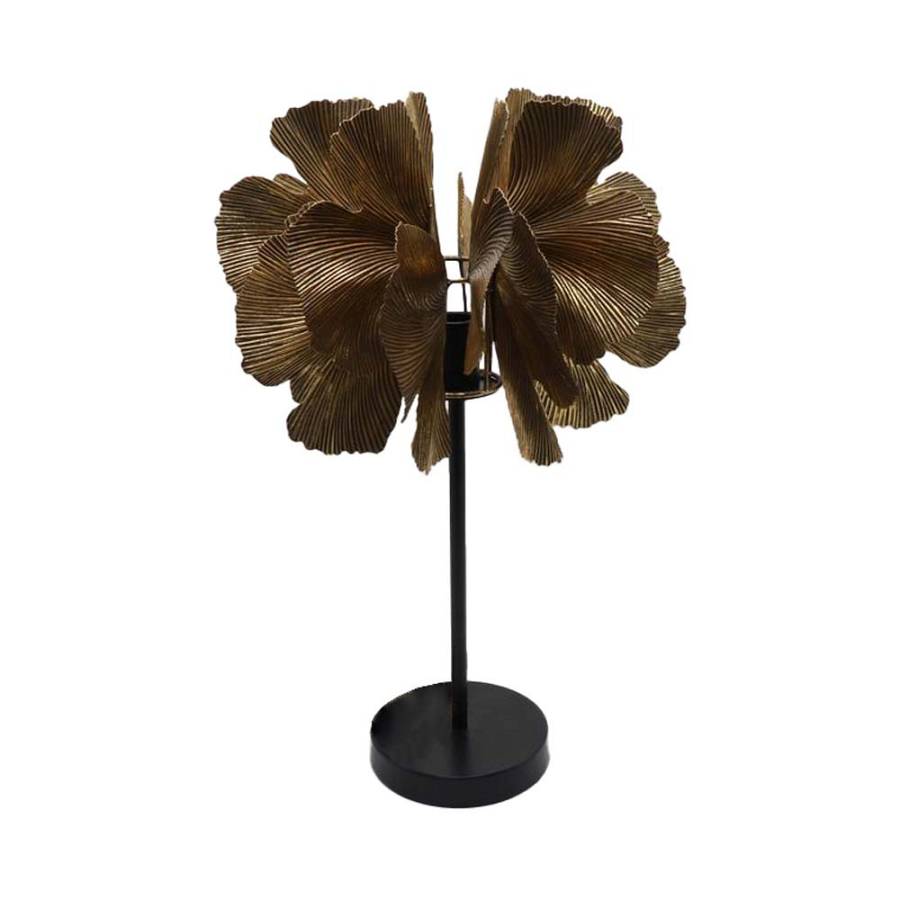 BLOSSOM ΦΩΤΙΣΤΙΚΟ ΕΠΙΤΡΑΠΕΖΙΟ 41x41x65 ΜΕΤΑΛΛΟ BROWN GOLD ΜΑΥΡΟ
