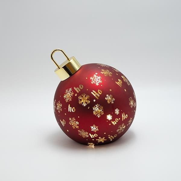 ΦΩΤΙΖΟΜΕΝΗ ΜΠΑΛΑ, ΚΟΚΚΙΝΗ ΜΕ ΧΙΟΝΟΝΙΦΑΔΕΣ, 18x21.5cm