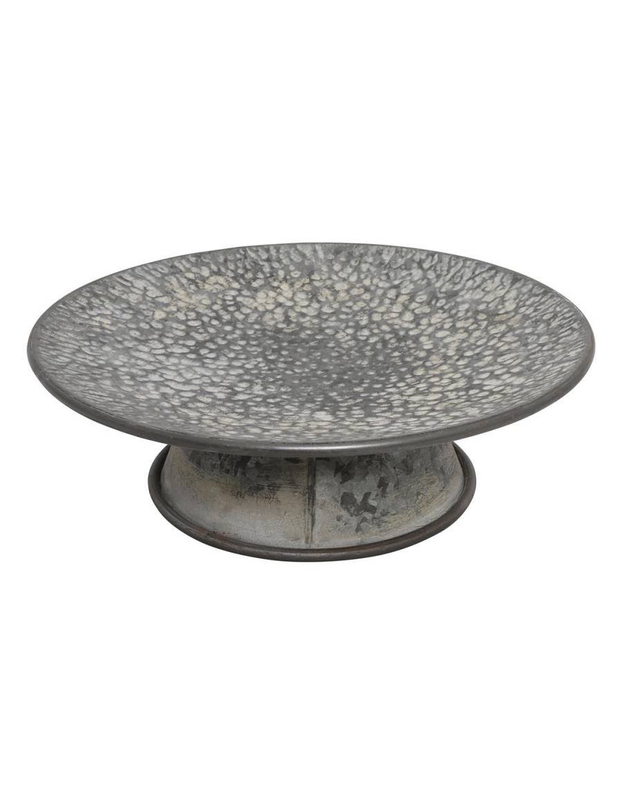 Δίσκος με πόδι vintage zinc Φ36,5Χ13