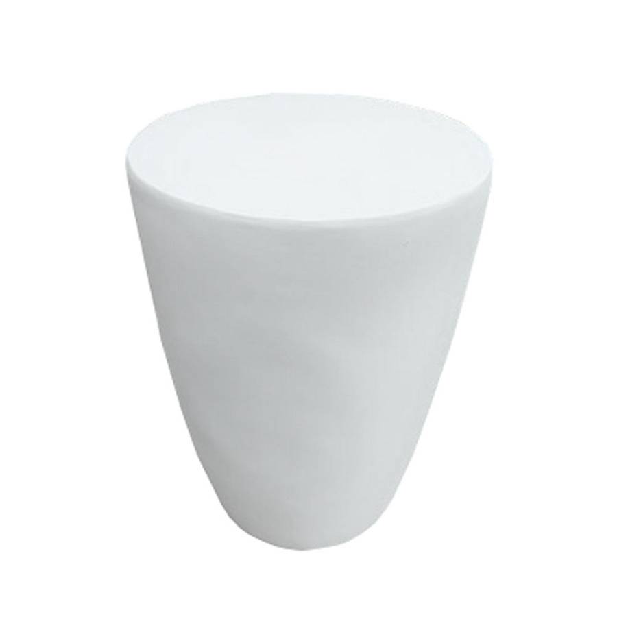 LITHOS CONIC SIDE TABLE ΛΕΥΚΟ 36x36x46.5cm