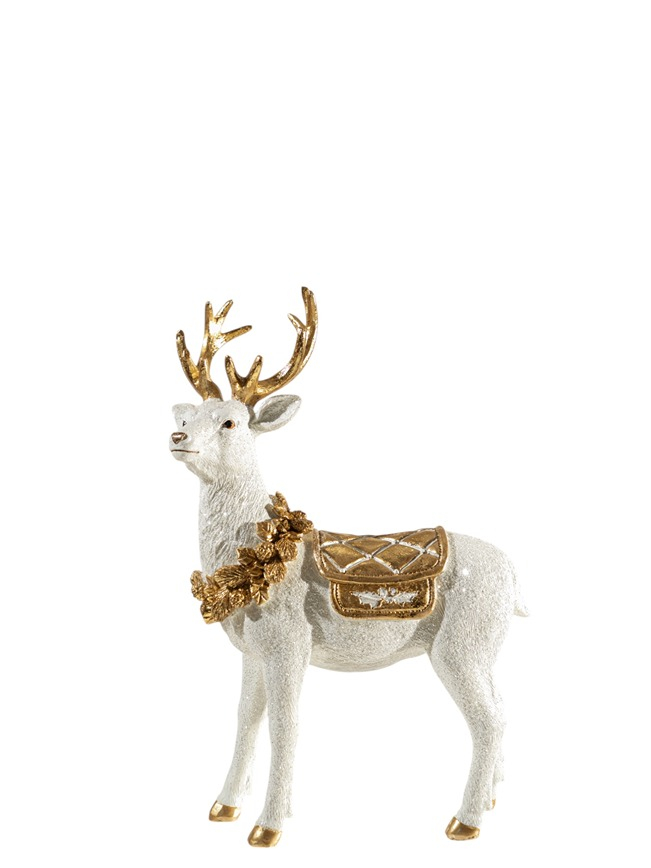 ΧΡΙΣΤΟΥΓΕΝΝΙΑΤΙΚΟΣ ΠΟΛΥΕΣΤΕΡΙΚΟΣ ΤΑΡΑΝΔΟΣ ΟΡΘΙΟΣ  ΛΕΥΚΟΣ ΧΡΥΣΟΣ 18Χ9Χ26,5ΕΚ