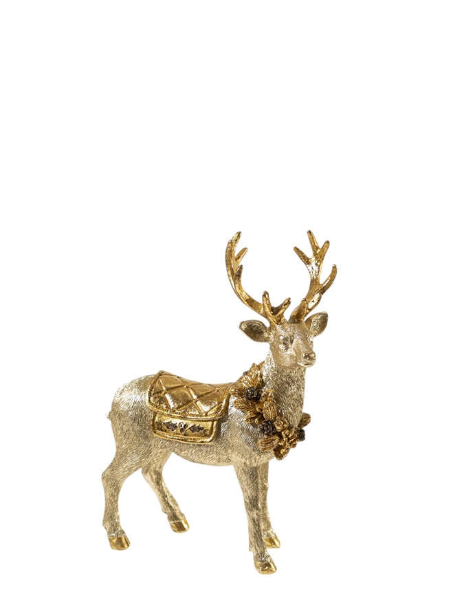 ΧΡΙΣΤΟΥΓΕΝΝΙΑΤΙΚΟΣ ΠΟΛΥΕΣΤΕΡΙΚΟΣ ΤΑΡΑΝΔΟΣ ΟΡΘΙΟΣ ΚΑΦΕ    ΧΡΥΣΟΣ 14,5Χ6,5Χ19ΕΚ