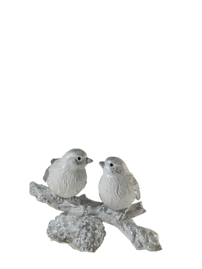 ΠΟΛΥΕΣΤΕΡΙΚΟ ΚΛΑΔΙ ,ΜΕ ΠΟΥΛΙΑ ΑΣΗΜΙ ΛΕΥΚΟ ΜΕ ΓΚΛΙΤΕΡ 15Χ10Χ10,5ΕΚ