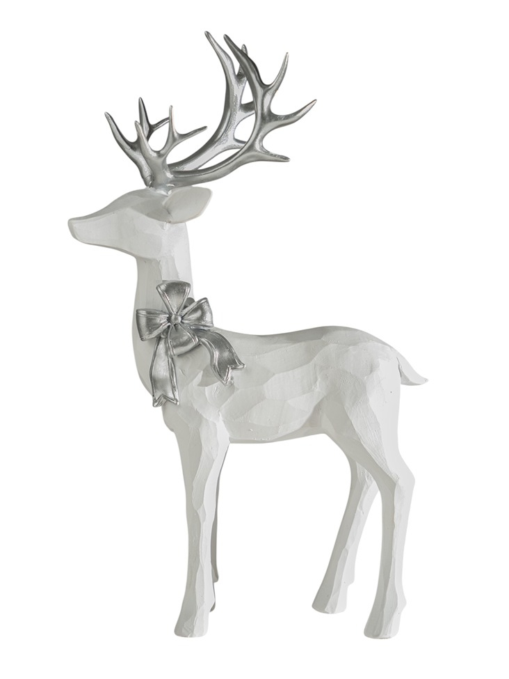 ΧΡΙΣΤΟΥΓΕΝΝΙΑΤΙΚΟΣ ΠΟΛΥΕΣΤΕΡΙΚΟΣ ΤΑΡΑΝΔΟΣ ΜΕ ΦΙΟΓΚΟ ΛΕΥΚΟΣ ΑΣΗΜΙ 17,7Χ7,2Χ29,5 ΕΚ