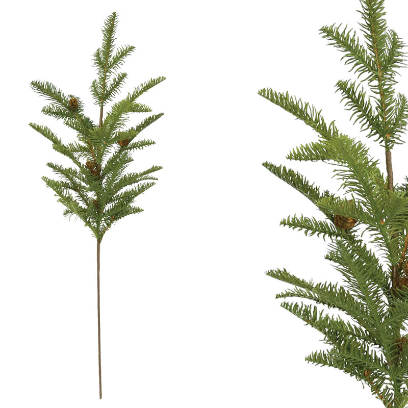 ΧΡΙΣΤΟΥΓΕΝΝΙΑΤΙΚΟ ΚΛΑΔΙ ΕΛΑΤΟ ΜΕ ΚΟΥΚΟΥΝΑΡΙΑ - 20.1x11.9x75cm 24/144ΚΙΒ