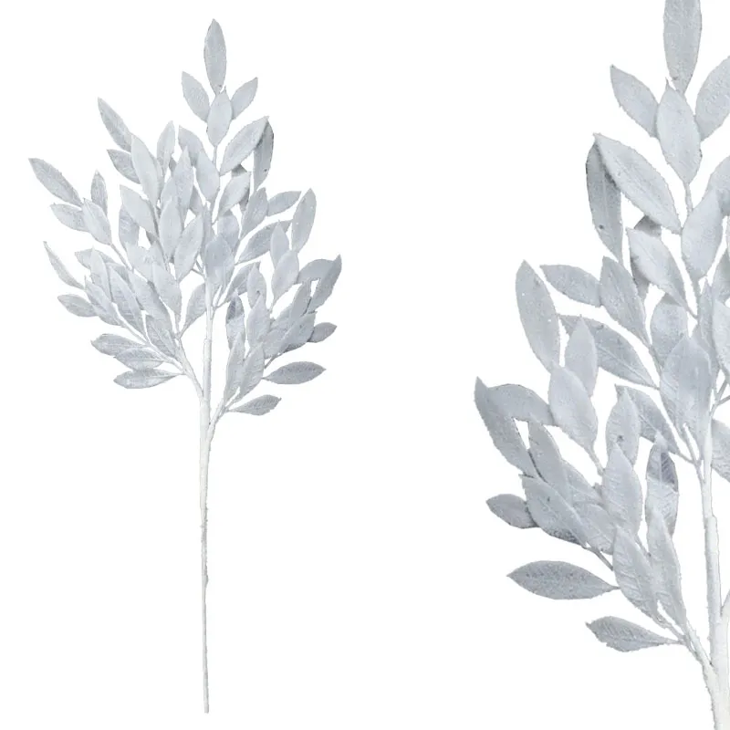 ΧΡΙΣΤΟΥΓΕΝΝΙΑΤΙΚΟ ΧΙΟΝΙΣΜΕΝΟ ΚΛΑΔΙ ΔΑΦΝΗΣ ΛΕΥΚΟ ME ΦΥΛΛΑ Χ8 - 20x7x76cm 12/120ΚΙΒ