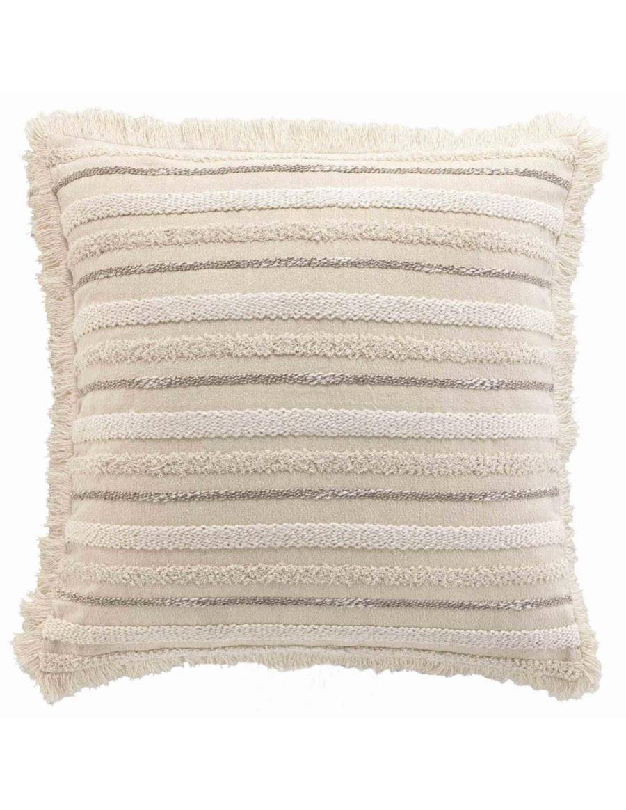 Μαξιλάρι εκρού woven cotton 60x60cm