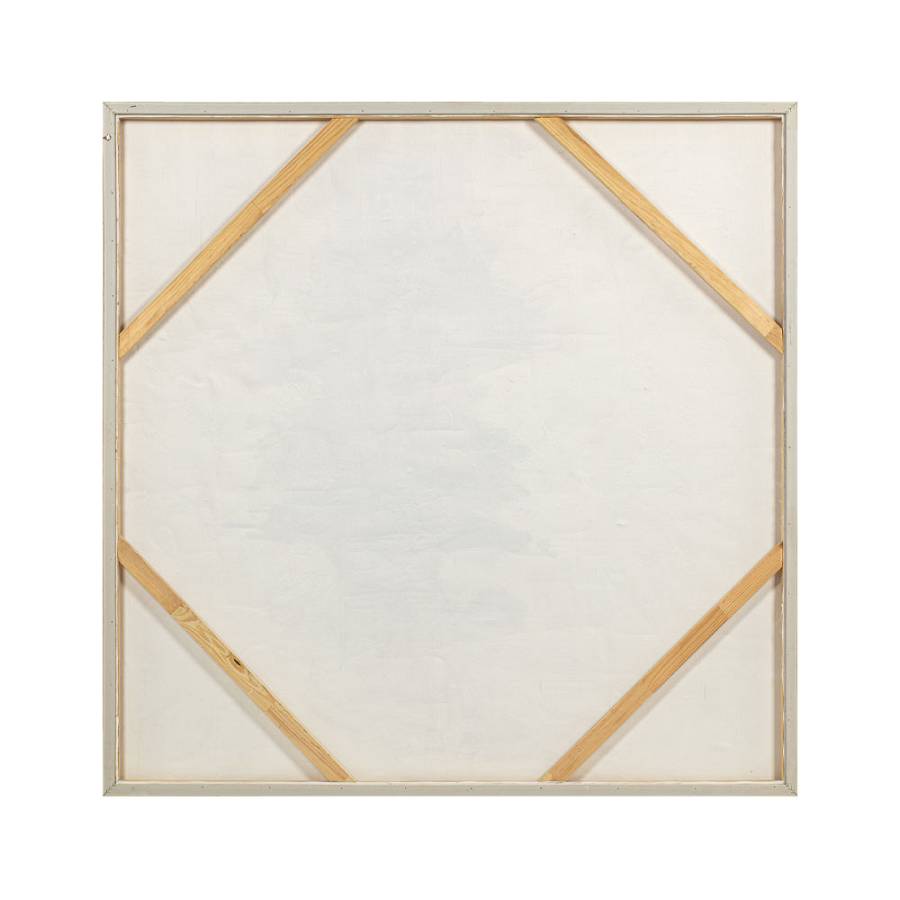 BLACK SEA ΠΙΝΑΚΑΣ ΔΙΑΚΟΣΜΗΤΙΚΟΣ ΜΕ ΚΟΡΝΙΖΑ 80x80x3.8cm ΚΑΜΒΑΣ BEIGE ΜΑΥΡΟ ΞΥΛΟ ΦΥΣΙΚΟ