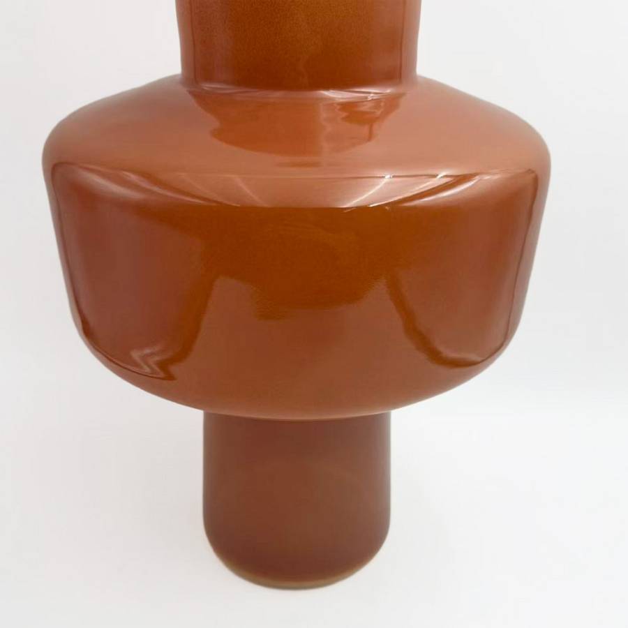 REGAL ΒΑΖΟ 20x20x28cm ΓΥΑΛΙ ΠΟΡΤΟΚΑΛΙ