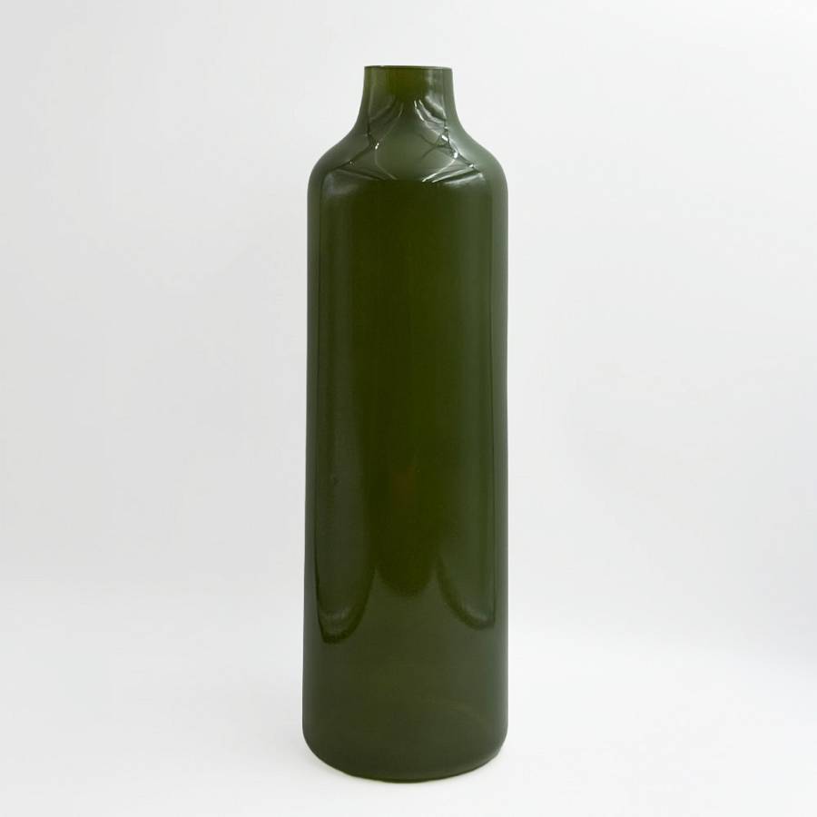 FINO ΒΑΖΟ 12x12x39.5cm ΓΥΑΛΙ ΠΡΑΣΙΝΟ