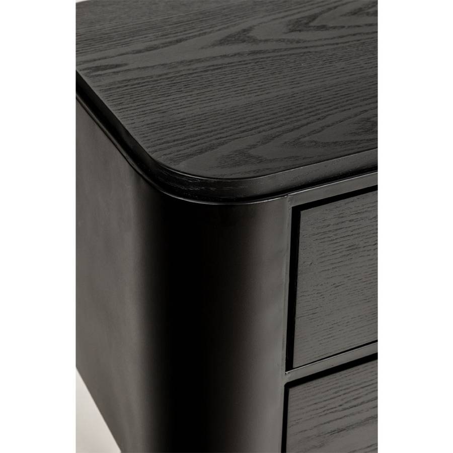 COLOMBO ΚΟΜΟΔΙΝΟ ΜΑΥΡΟ ΧΡΥΣΟ 50x39x63cm