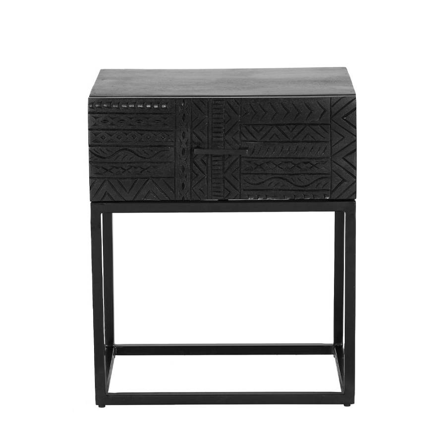 AZTEC ΚΟΜΟΔΙΝΟ 1ΣΥΡΤΑΡΙ ΜΑΥΡΟ 50x35x60cm