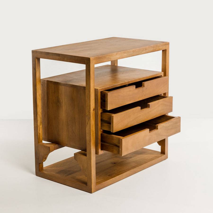 ELIS ΚΟΜΟΔΙΝΟ 3ΣΥΡΤΑΡΙΑ ΦΥΣΙΚΟ 65x38x65cm