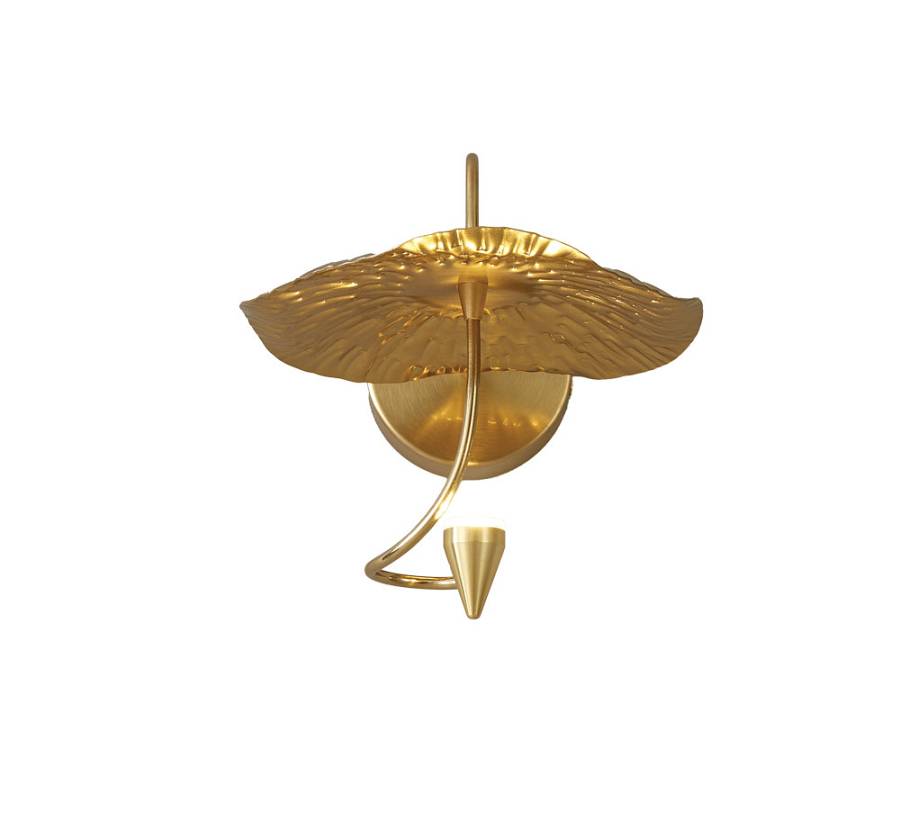 WLC 1290 ΑΠΛΙΚΑ ΜΕΤΑΛΛΙΚΗ  LED  ΝΟΥΦΑΡΟ  ΧΡΥΣΟ LED