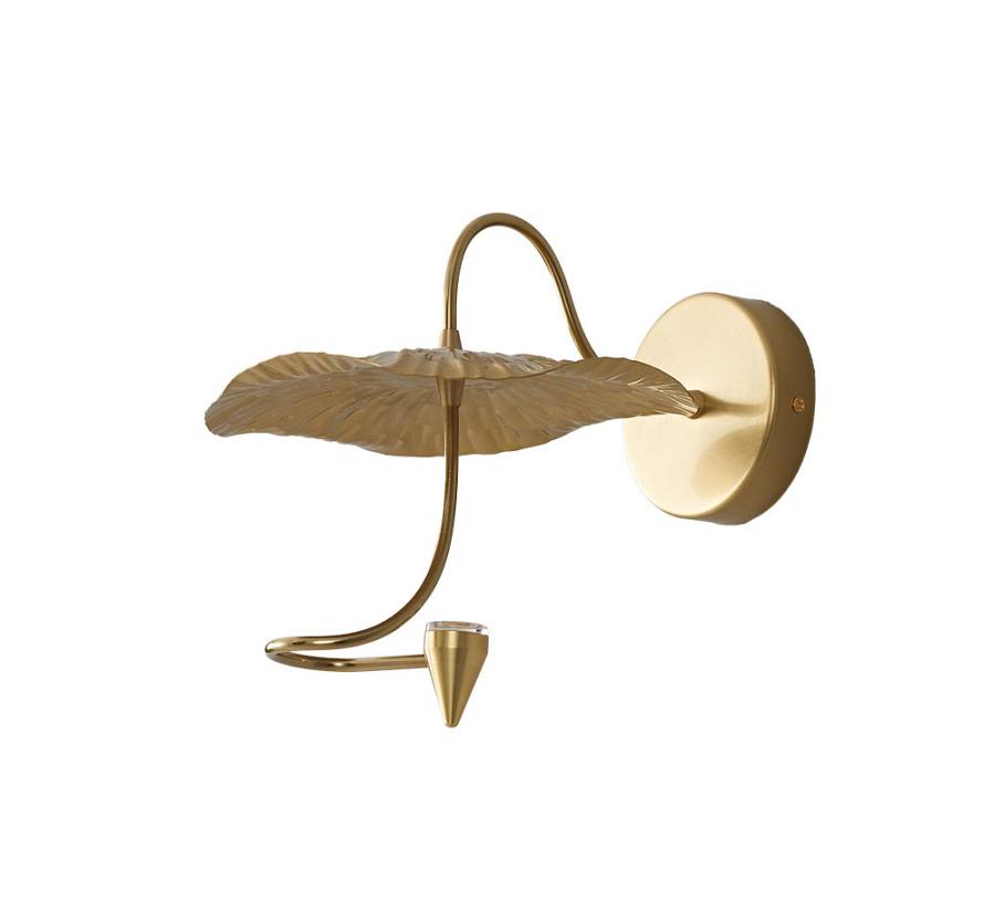 WLC 1290 ΑΠΛΙΚΑ ΜΕΤΑΛΛΙΚΗ  LED  ΝΟΥΦΑΡΟ  ΧΡΥΣΟ LED