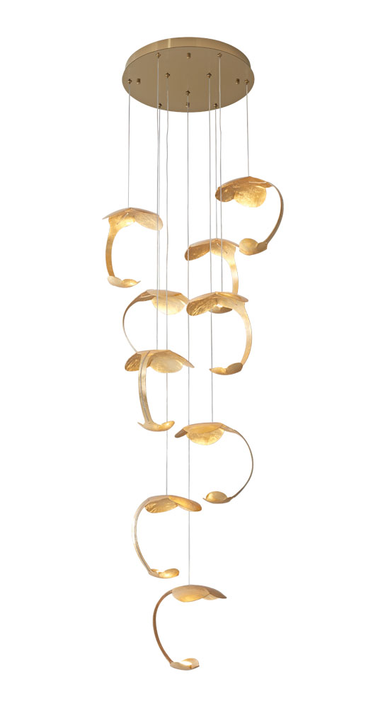 PDC 1291-9 GD ΠΟΛΥΦΩΤΟ ΝΟΥΦΑΡΟ  ΜΕΤΑΛΛΙΚΟ ΧΡΥΣΟ LED