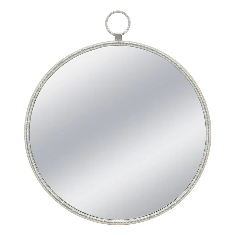 ΜΕΤΑΛΛΙΚΟΣ ΚΑΘΡΕΦΤΗΣ ΤΟΙΧΟΥ ΑΣΗΜΙ ΚΥΚΛΟΣ/ΚΡΙΚΟΣ - 79x3.5x91cm 1/KIB