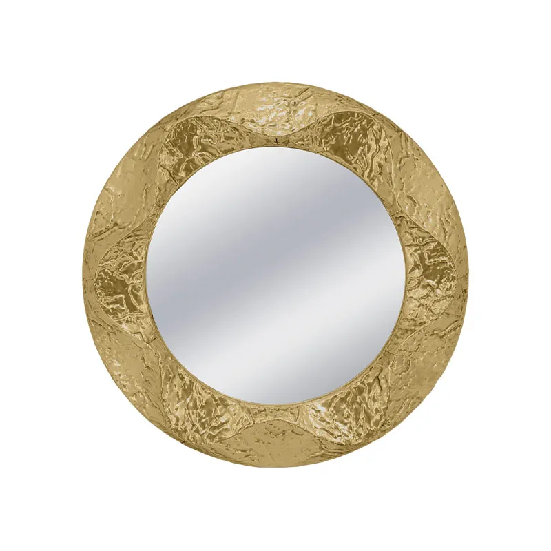 ΜΕΤΑΛΛΙΚΟΣ ΚΑΘΡΕΦΤΗΣ ΤΟΙΧΟΥ ΧΡΥΣΟ ΚΥΚΛΟΣ/ΣΦΥΡΗΛΑΤΟΣ - Φ60x5.5cm 1/KIB