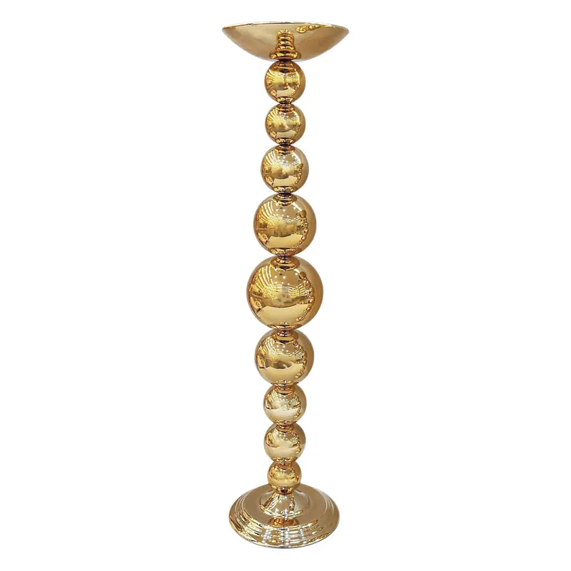 ΜΕΤΑΛΛΙΚO ΧΡΥΣΟ ΜΟΝΟ ΜΟΝΤΕΡΝΟ ΜΠΑΛΕΣ ΜΕ ΓΥΑΛΙ ΜΕΓΑΛΟ - Φ16x63cm 12/ΚΙΒ