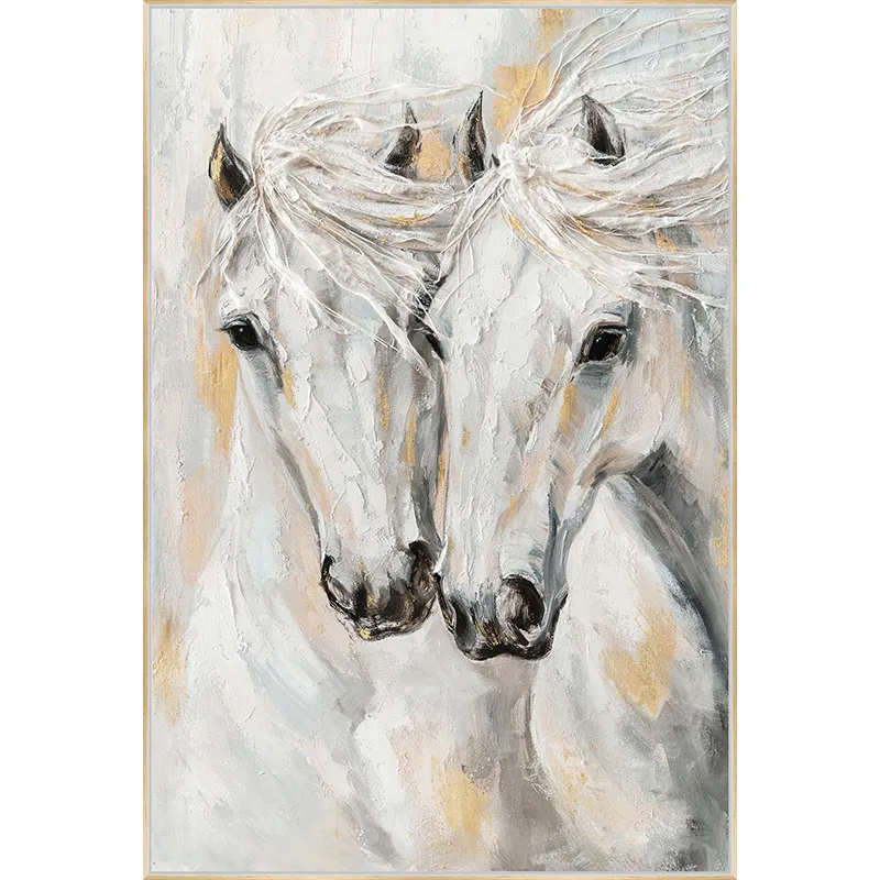 ΠΙΝΑΚΑΣ ΚΑΜΒΑΣ ΕΚΡΟΥ/ΧΡΥΣΟ 2 ΑΛΟΓΑ ME ΣΤΟΙΧΕΙΑ 3D ΣΕ ΚΟΡΝΙΖΑ- 102.5x152.5x3.5cm 6/ΚΙΒ