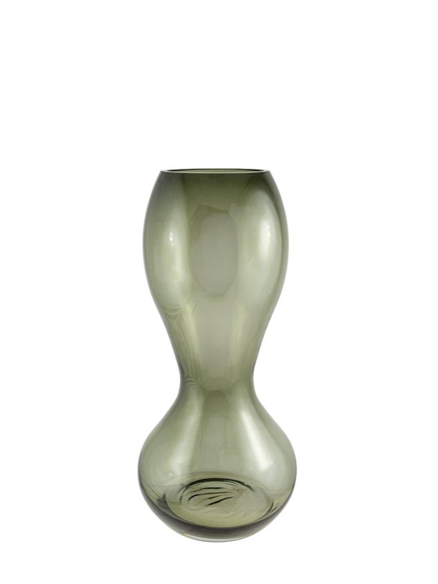 ΧΕΙΡΟΠΟΙΗΤΟ ΒΑΖΟ ΑΠΌ ΦΥΣΙΤΟ ΓΥΑΛΙ ΓΚΡΙ 19Χ19Χ25,5ΕΚ