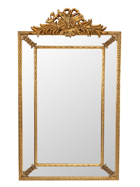 ΚΑΘΡΕΠΤΗΣ ΞΥΛΙΝΟΣ ΚΛΑΣΙΚΟΣ ΧΡΥΣΟΣ ΜΕΓΕΘΟΣ ΚΑΘΡΕΠΤΗ 50Χ100ΕΚ ΜΕ ΚΟΡΝΙΖΑ 147Χ77,5Χ7ΕΚ