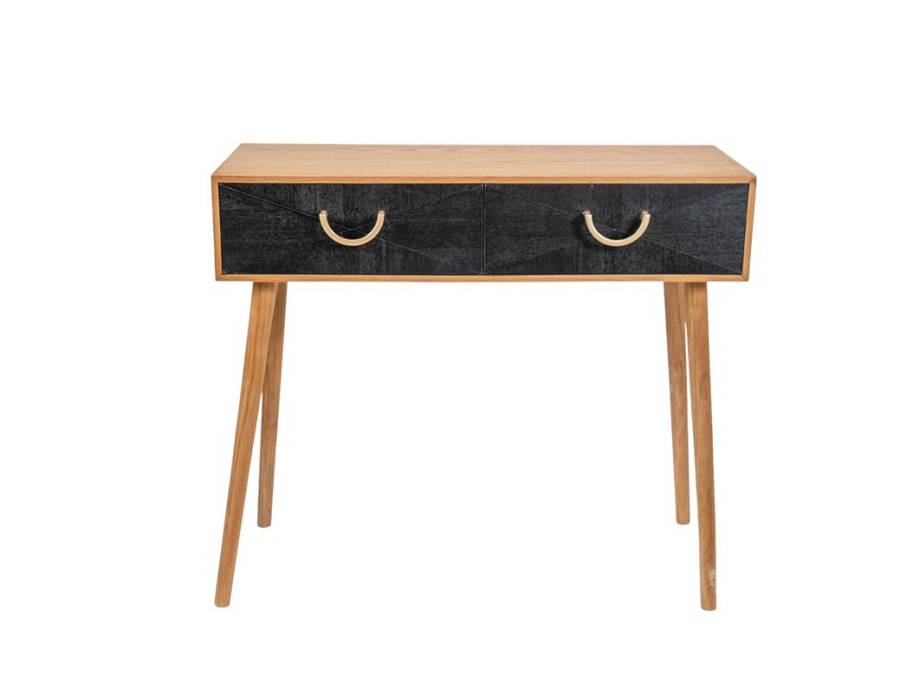 ΚΟΝΣΟΛΑ ΦΥΣΙΚΟ ΧΡΩΜΑ ΚΑΦΕ ΜΕ ΚΑΦΕ ΣΚΟΥΡΟ ΣΥΡΤΑΡΙΑ 90Χ35Χ78ΕΚ