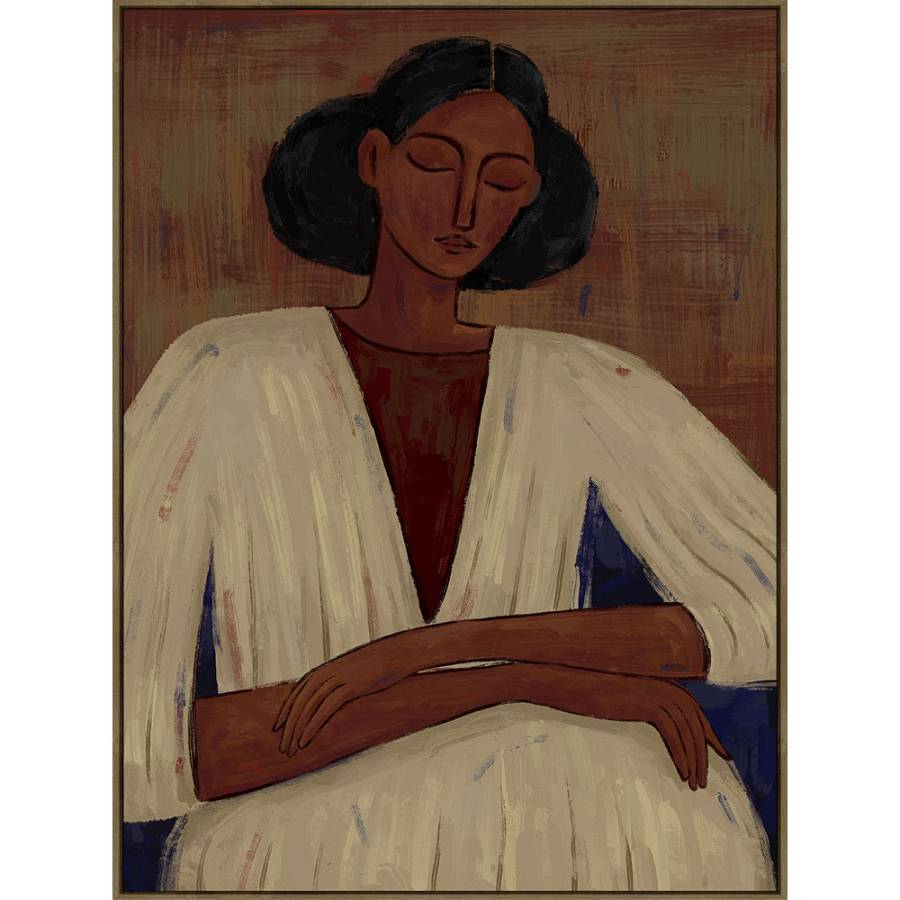 PENSIERO ΠΙΝΑΚΑΣ ΔΙΑΚΟΣΜΗΤΙΚΟΣ ΜΕ ΚΟΡΝΙΖΑ 120x90x4cm ΚΑΜΒΑΣ ΚΑΦΕ ΠΟΛΥΧΡΩΜΟ ΞΥΛΟ ΦΥΣΙΚΟ