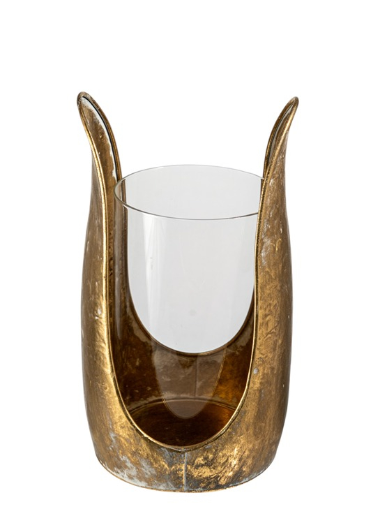 ΜΕΤΑΛΛΙΚΟ ΚΗΡΟΠΗΓΕΙΟ ΜΕ ΧΡΥΣΟ ΜΕ ΓΥΑΛΙ 16Χ15,5Χ27,5ΕΚ