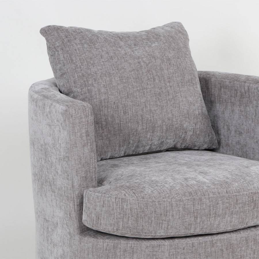 ORBITA ΠΟΛΥΘΡΟΝΑ ΠΕΡΙΣΤΡΕΦΟΜΕΝΗ ΓΚΡΙ 78x76x65cm