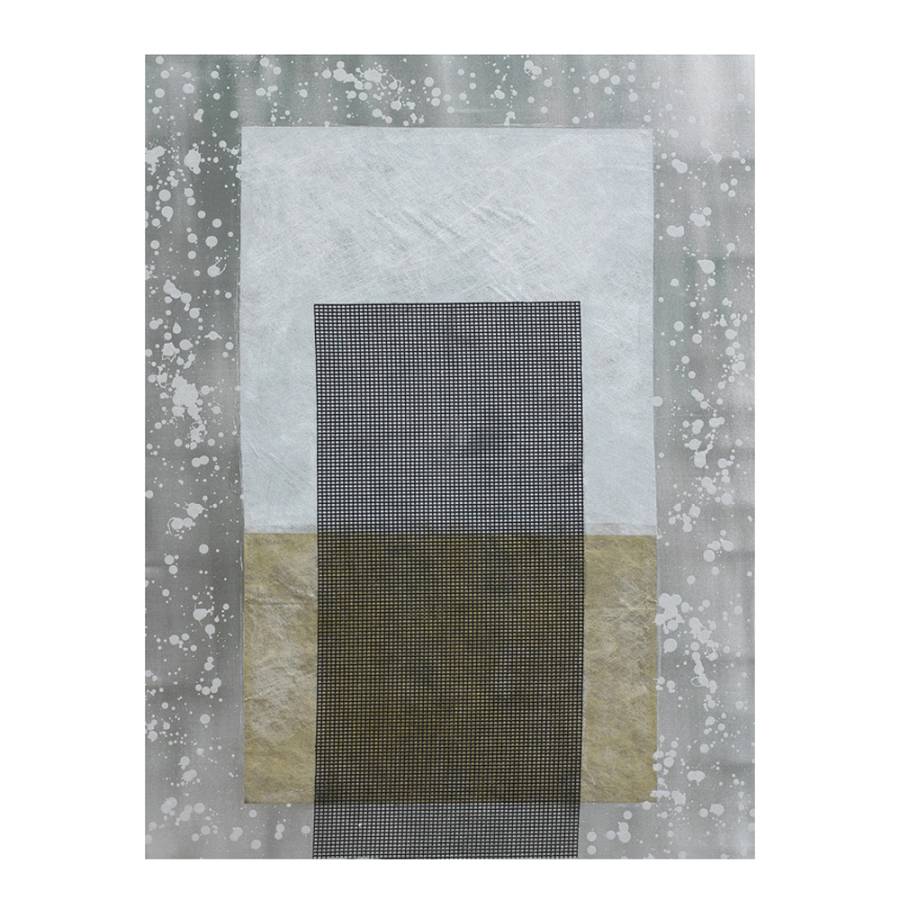 ABSTRACT ΠΙΝΑΚΑΣ ΔΙΑΚΟΣΜΗΣΗΣ 76x100x4cm ΚΑΜΒΑΣ ΓΚΡΙ ΑΣΗΜΙ ΞΥΛΟ ΧΡΥΣΟ