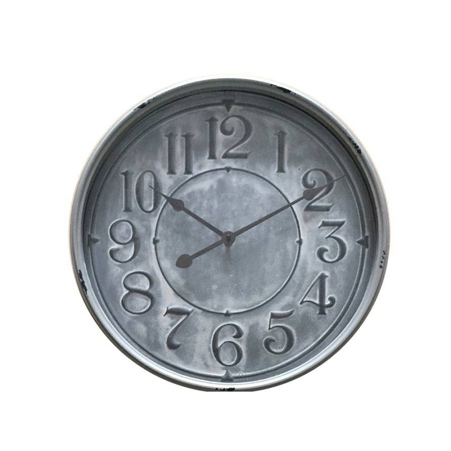 PERE ΡΟΛΟΪ ΤΟΙΧΟΥ 48x48x7cm ΜΕΤΑΛΛΟ ΓΚΡΙ ΓΥΑΛΙ