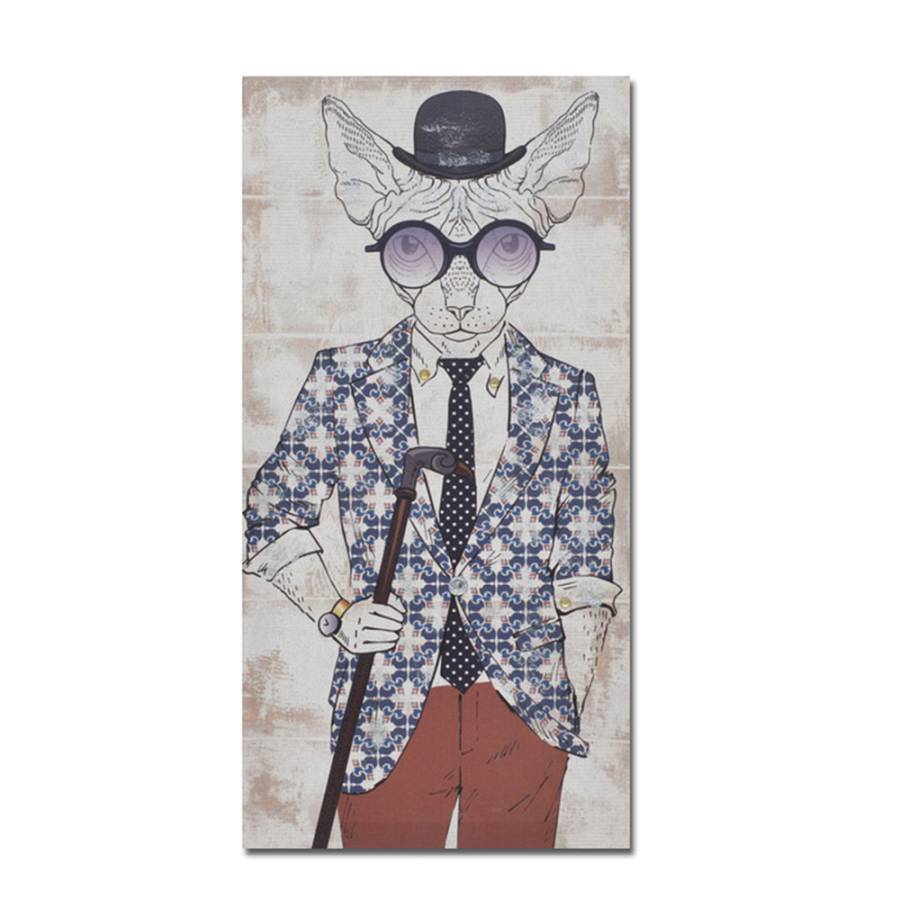 MR.CAT ΠΙΝΑΚΑΣ ΔΙΑΚΟΣΜΗΣΗΣ 30x60x2cm ΚΑΜΒΑΣ ΠΟΛΥΧΡΩΜΟ ΞΥΛΟ