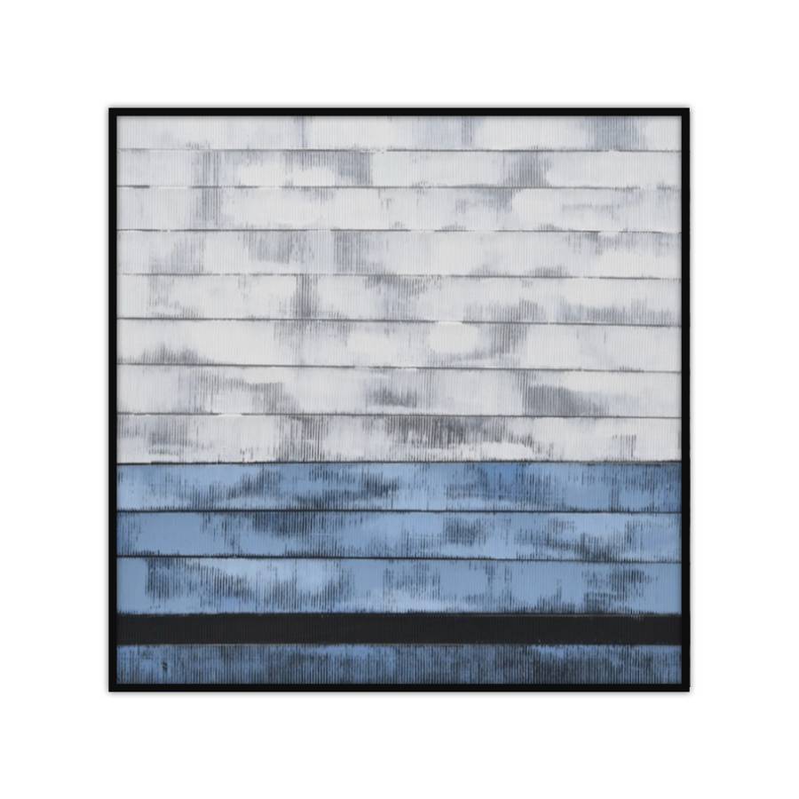 MURUS BLUE ΠΙΝΑΚΑΣ ΔΙΑΚΟΣΜΗΣΗΣ 82x82x5cm ΚΑΜΒΑΣ ΞΥΛΟ