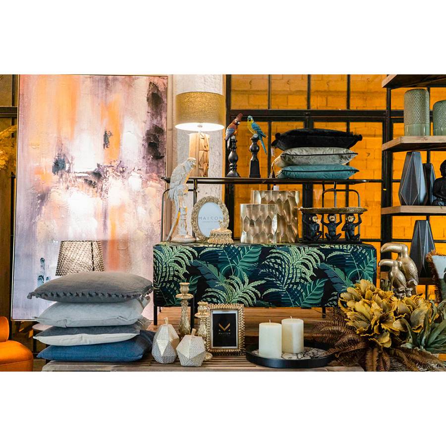 VELLUT ΔΙΑΚΟΣΜΗΤΙΚΟ ΜΑΞΙΛΑΡΙ 45x45cm ΥΦΑΣΜΑ ΓΚΡΙ POLYESTER