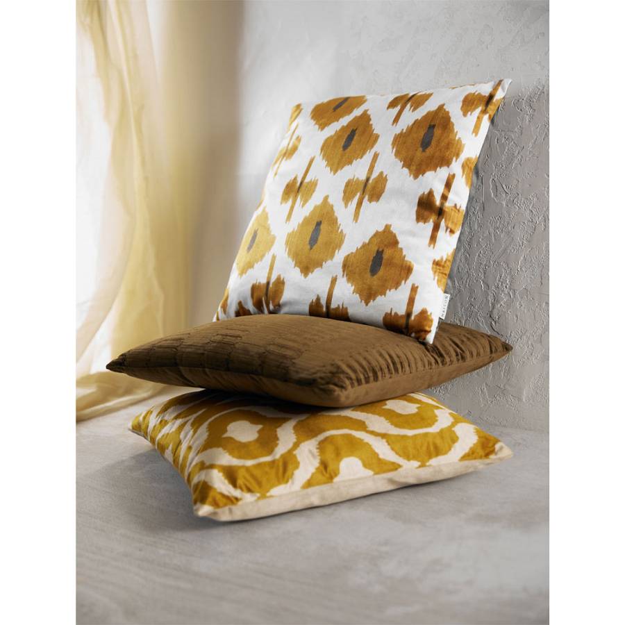 RELIEF ΔΙΑΚΟΣΜΗΤΙΚΟ ΜΑΞΙΛΑΡΙ 45x45cm ΥΦΑΣΜΑ ΚΑΦΕ POLYESTER