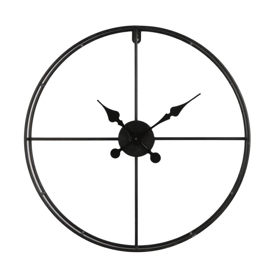 TEMPUS ΡΟΛΟΪ ΤΟΙΧΟΥ 60x60x7cm ΜΕΤΑΛΛΟ ΜΑΥΡΟ