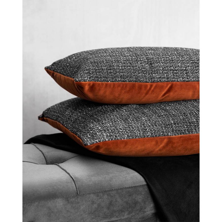 TUIL ΔΙΑΚΟΣΜΗΤΙΚΟ ΜΑΞΙΛΑΡΙ 30x50cm ΥΦΑΣΜΑ ΑΝΘΡΑΚΙ ΚΕΡΑΜΙΔΙ POLYESTER