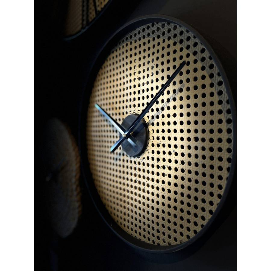 CANNE ΡΟΛΟΪ ΤΟΙΧΟΥ 40x40x5cm ΜΕΤΑΛΛΟ ΦΥΣΙΚΟ ΜΑΥΡΟ