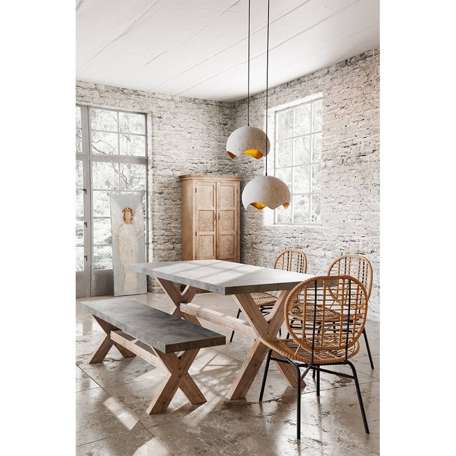 ANGELO ΠΙΝΑΚΑΣ ΔΙΑΚΟΣΜΗΣΗΣ 50x150x3cm ΚΑΜΒΑΣ ΓΚΡΙ ΛΕΥΚΟ ΞΥΛΟ