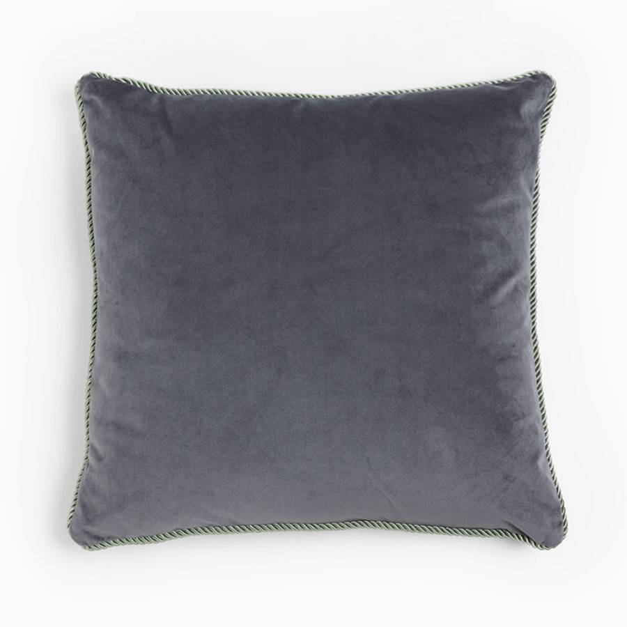 SOLID ΔΙΑΚΟΣΜΗΤΙΚΟ ΜΑΞΙΛΑΡΙ 50x50cm ΒΕΛΟΥΔΟ ΓΚΡΙ
