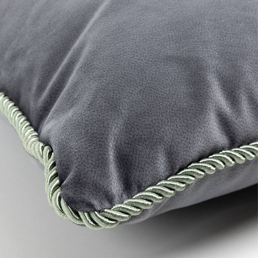 SOLID ΔΙΑΚΟΣΜΗΤΙΚΟ ΜΑΞΙΛΑΡΙ 50x50cm ΒΕΛΟΥΔΟ ΓΚΡΙ