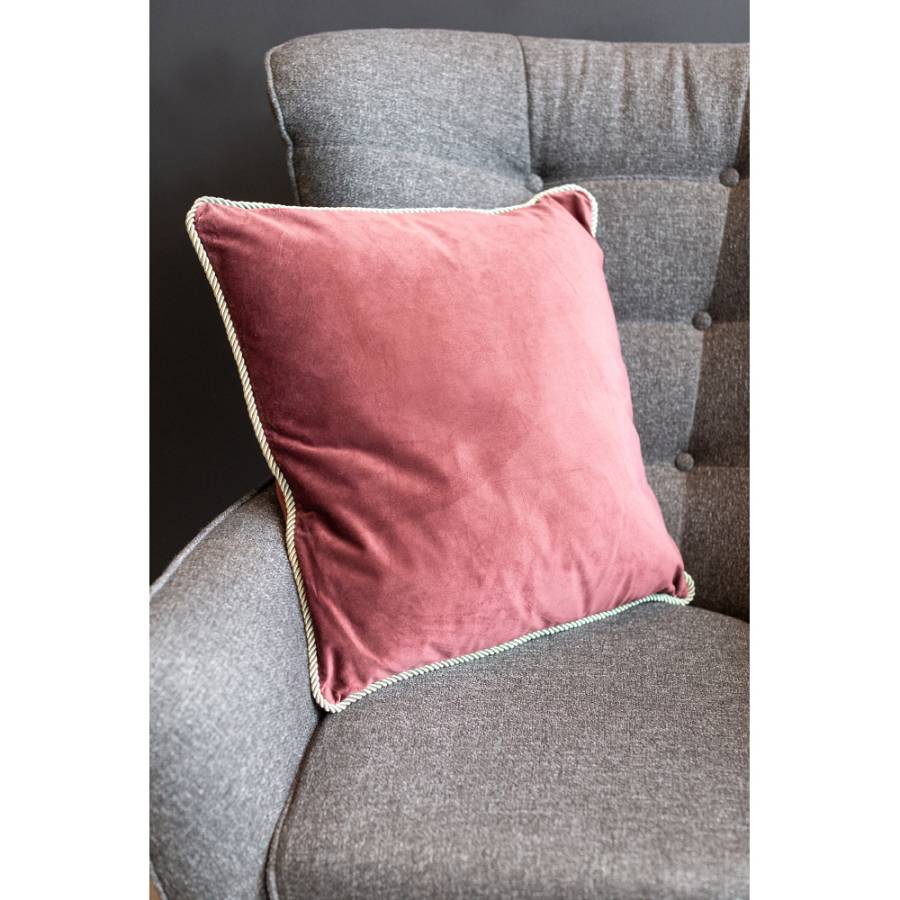 SOLID ΔΙΑΚΟΣΜΗΤΙΚΟ ΜΑΞΙΛΑΡΙ 50x50cm ΒΕΛΟΥΔΟ ΜΠΟΡΝΤΩ