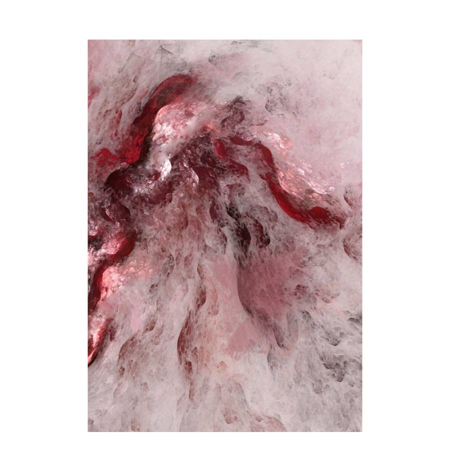 ΒRΕΚΕΝ ΠΙΝΑΚΑΣ ΔΙΑΚΟΣΜΗΣΗΣ 60x90x3cm ΚΑΜΒΑΣ ΚΟΚΚΙΝΟ ΛΕΥΚΟ ΞΥΛΟ ΡΟΖ