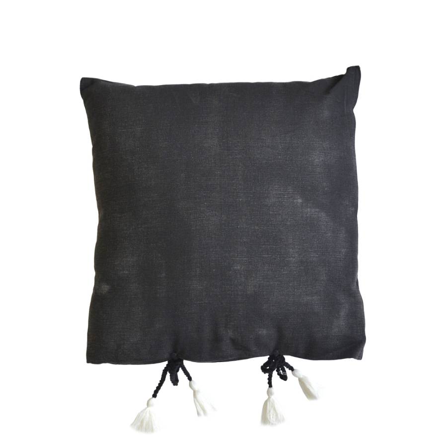 SABLE 9 ΔΙΑΚΟΣΜΗΤΙΚΟ ΜΑΞΙΛΑΡΙ 45x45cm ΒΑΜΒΑΚΙ ΜΑΥΡΟ