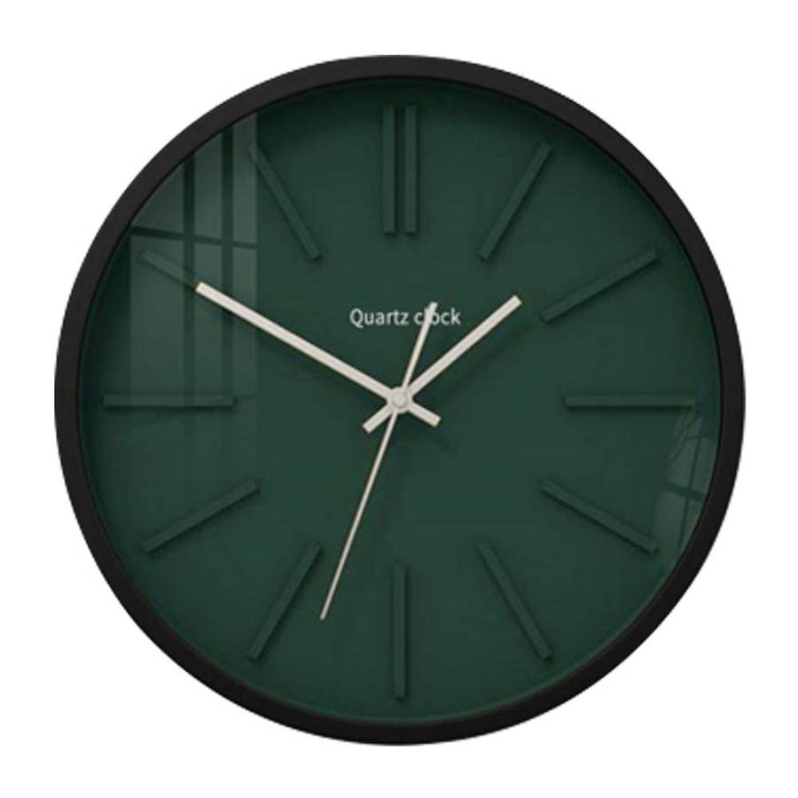 MECHELEN ΡΟΛΟΪ ΤΟΙΧΟΥ 40x40x6cm ΜΕΤΑΛΛΟ ΠΡΑΣΙΝΟ ΜΑΥΡΟ MDF