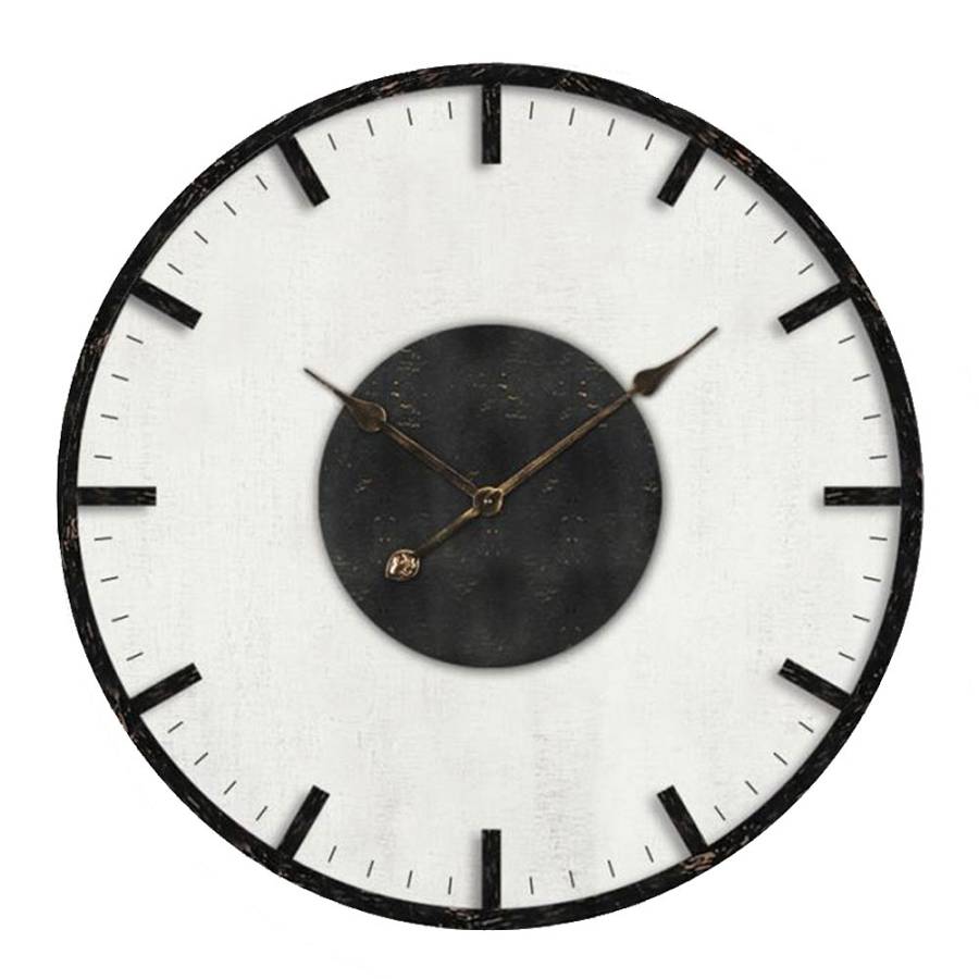 GENK ΡΟΛΟΪ ΤΟΙΧΟΥ 50x50x5cm MDF ΛΕΥΚΟ ΜΑΥΡΟ ΜΠΡΟΝΖΕ