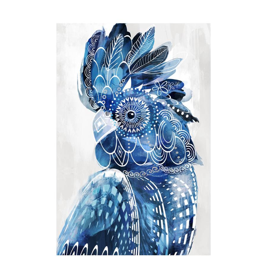 BLUE MAJOR ΠΙΝΑΚΑΣ ΔΙΑΚΟΣΜΗΣΗΣ 80x120x4cm ΚΑΜΒΑΣ ΛΕΥΚΟ ΜΠΛΕ ΞΥΛΟ