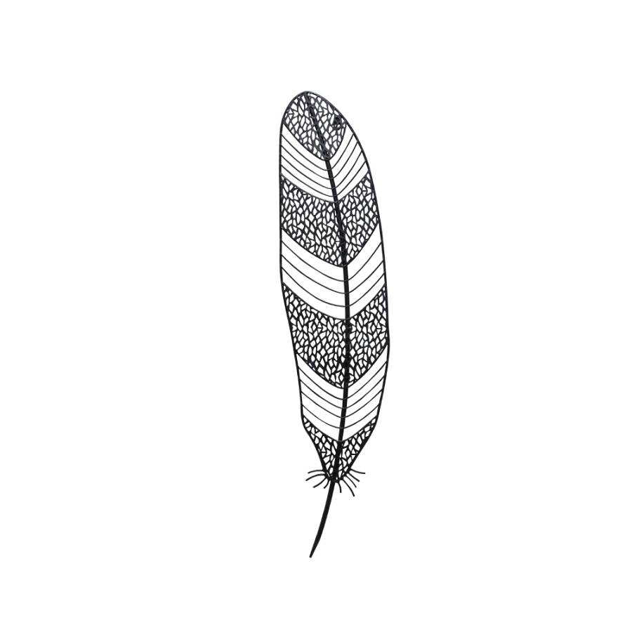 FEATHER ΔΙΑΚΟΣΜΗΤΙΚΟ ΤΟΙΧΟΥ 22x2x97cm ΜΕΤΑΛΛΟ ΜΑΥΡΟ